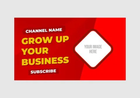 Youtube thumbnail template Stockillustratie
