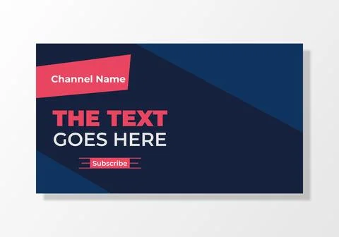 Youtube thumbnail template Stockillustratie