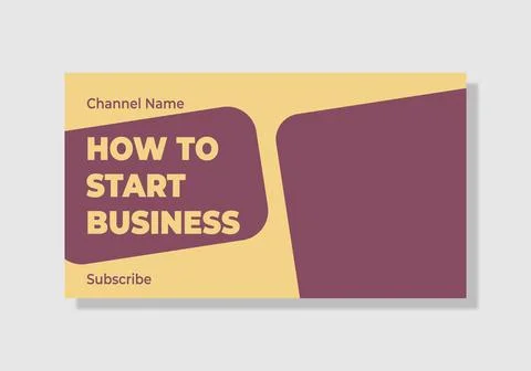 Youtube thumbnail template Stockillustratie