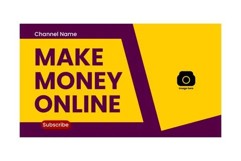 Youtube thumbnail template Stockillustratie