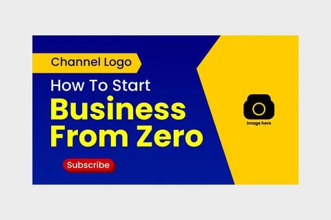 Youtube thumbnail template Stockillustratie