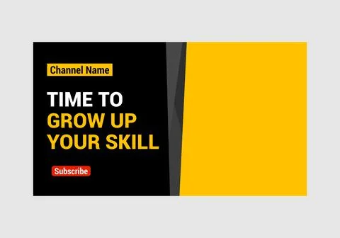 Youtube thumbnail template Stock Illustration