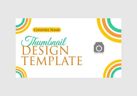 Youtube thumbnail template Stockillustratie