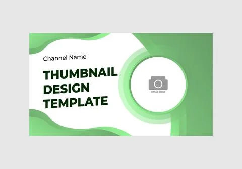 Youtube thumbnail template. Stock Illustration
