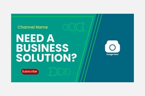 Youtube thumbnail template Stockillustratie