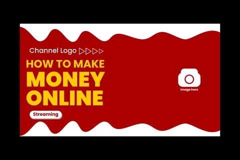 Youtube thumbnail template Stockillustratie