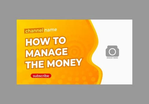 Youtube thumbnail template Stockillustratie