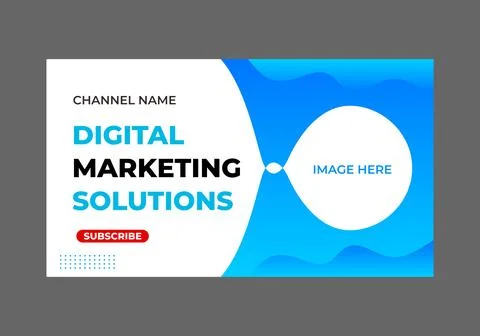 Youtube thumbnail template Stockillustratie