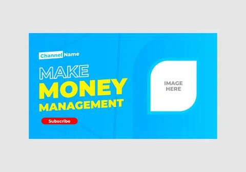 Youtube thumbnail template Stockillustratie