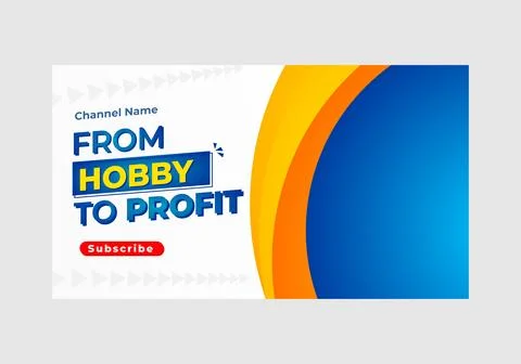 Youtube thumbnail template Stockillustratie