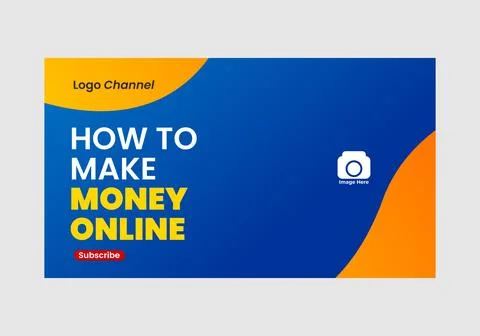 Youtube thumbnail template Stock Illustration