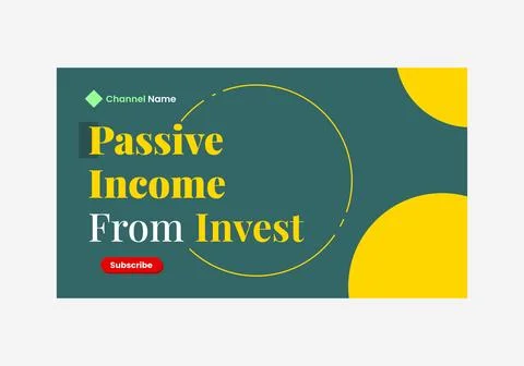 Youtube thumbnail template Stock Illustration