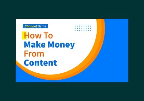 Youtube thumbnail template Stockillustratie