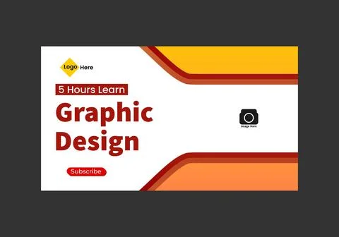Youtube thumbnail template Stock Illustration