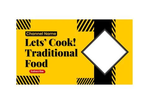 Youtube thumbnail template Stock Illustration