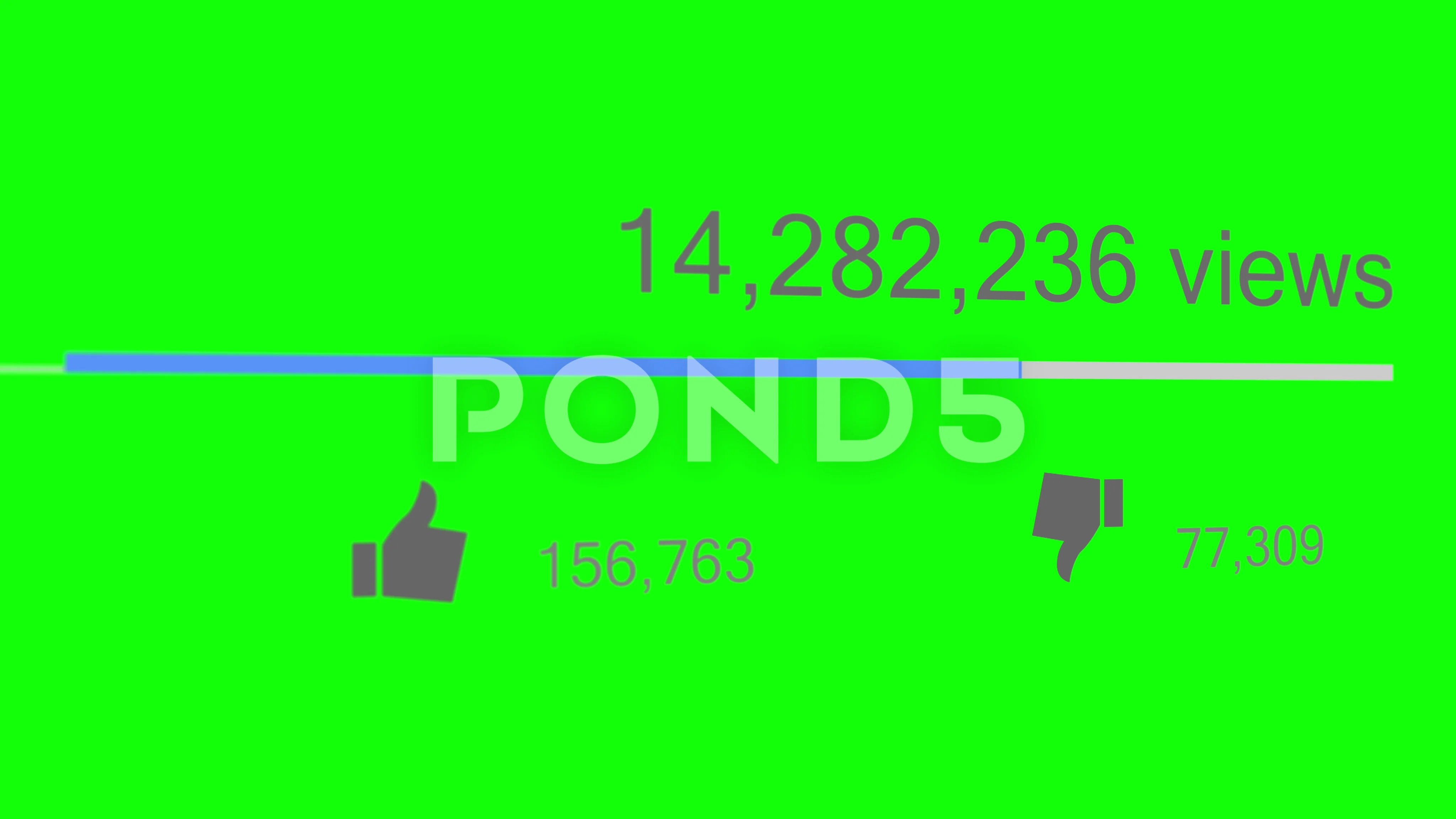 Youtube View Count Reaching 100 000 000 Stock Video Pond5