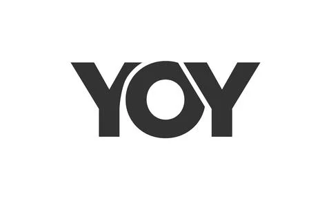 YOY logo design template with strong and modern bold text. Initial based ve.. イラスト素材