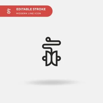 Yoyo Simple vector icon. Illustration symbol design template for web mobile U Stock Illustration