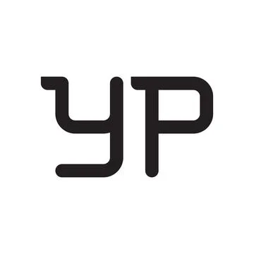 Yp initial letter vector logo icon Stock Illustration