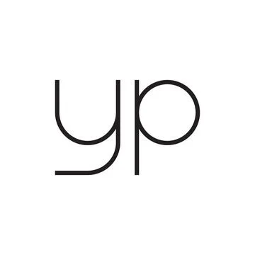 Yp initial letter vector logo icon Stock Illustration