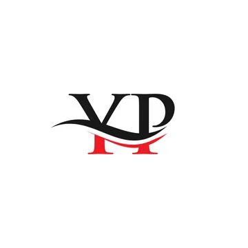 YP Logo design vector. Swoosh letter YP logo design Stock Illustration