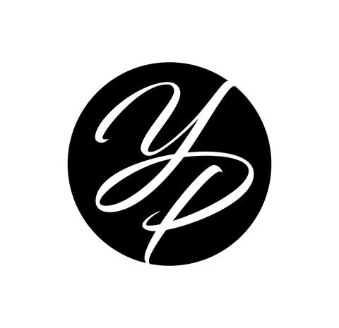 YP Monogram Initial Logo Sign Stock Illustration