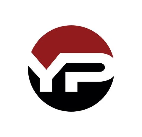 YP Monogram Initial Logo Sign Illustrazione stock