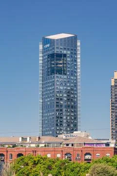 YPF Tower designed by Cesar Pelli Stock Photos