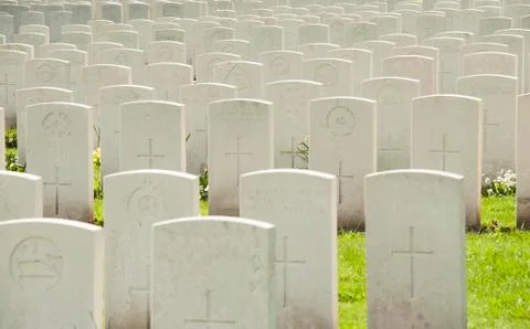 Ypres graves Foto stock