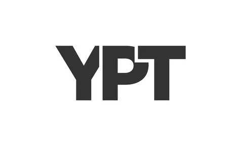 YPT logo design template with strong and modern bold text. Initial based ve.. Stock Illustration