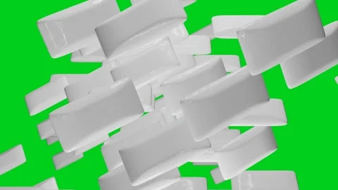 YR-25 Gums Flying To Camera Chromakey Video0001-0250 Stock Footage 171166275