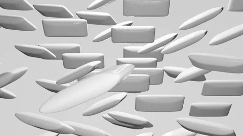 YR-25 Gums Flying Down White Video0001-0250 Stock Footage 171166042