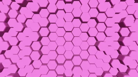 YR-25 Hexagons Background Pink Video0001-0250 Stock Footage 171166124