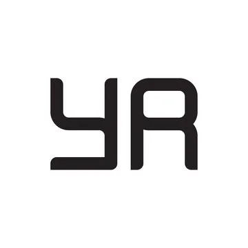 Yr initial letter vector logo icon Ilustração Stock