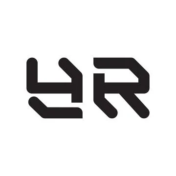 Yr initial letter vector logo icon Stock Illustration