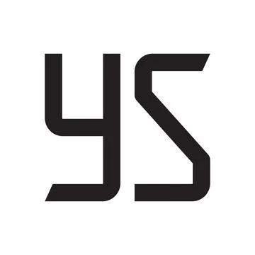 Ys initial letter vector logo icon Stock Illustration