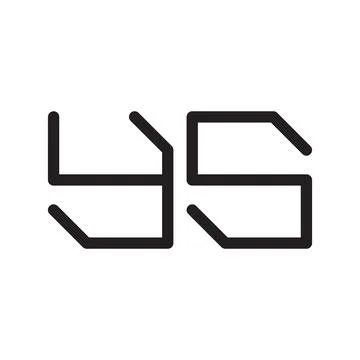 Ys initial letter vector logo icon Stock Illustration