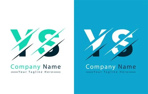YS Letter Logo Vector Design Concept Elements Stock Illustration