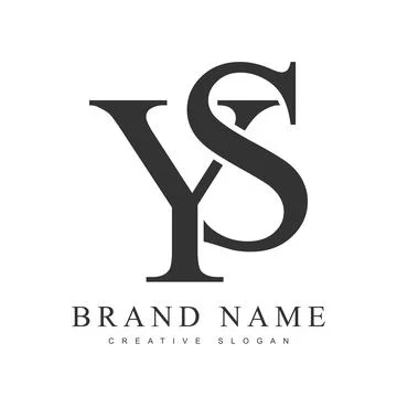 YS trendy logotype template. Initial letter y and s classic font style. Cre.. Stock Illustration