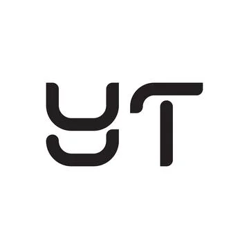 Yt initial letter vector logo icon Illustrazione stock
