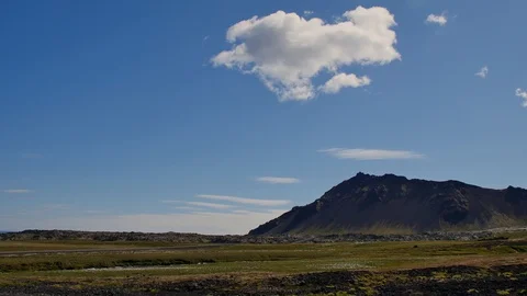 Ytri Tunga -  beach in Iceland. Stock Footage 113356059