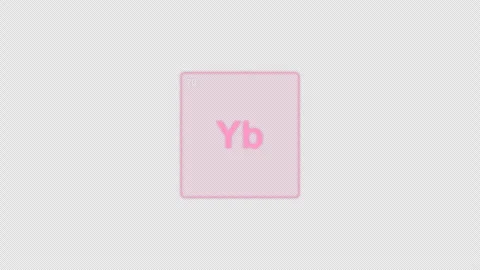 Ytterbium Yb Periodic Table Element Tile Clean No Text Animation Video Overlay A Stock Footage 339367480