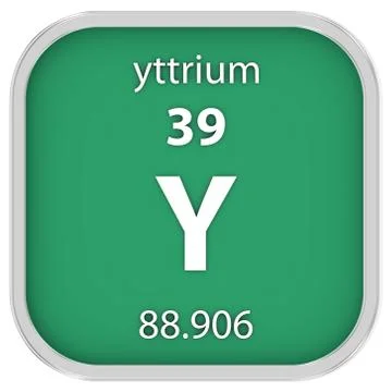 Yttrium material sign Фото