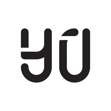Yu initial letter vector logo icon Stock-Illustration
