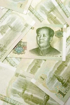 Yuan banknotes 스톡 사진
