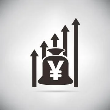 Yuan chart Stock Illustration