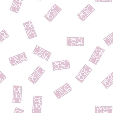 Yuan cny glyph seamless pattern Stock Illustration