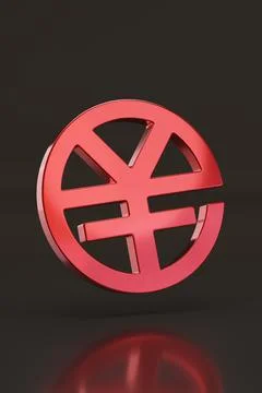 Yuan digital system symbol on dark background. Concept of the digital Yuan... Stock Illustration