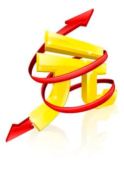 Yuan exchange rate concept Ilustración de archivo