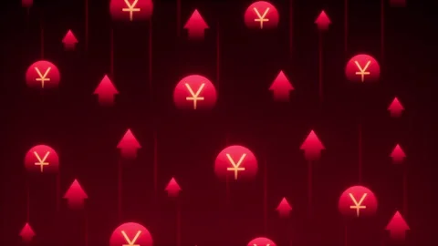 Yuan Growth Animation | Background Loop Stock Footage 312889003